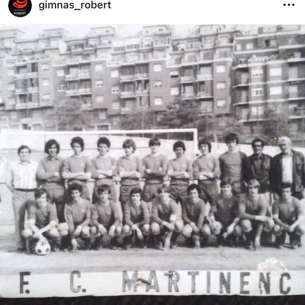 Robert quan jugava a futbol