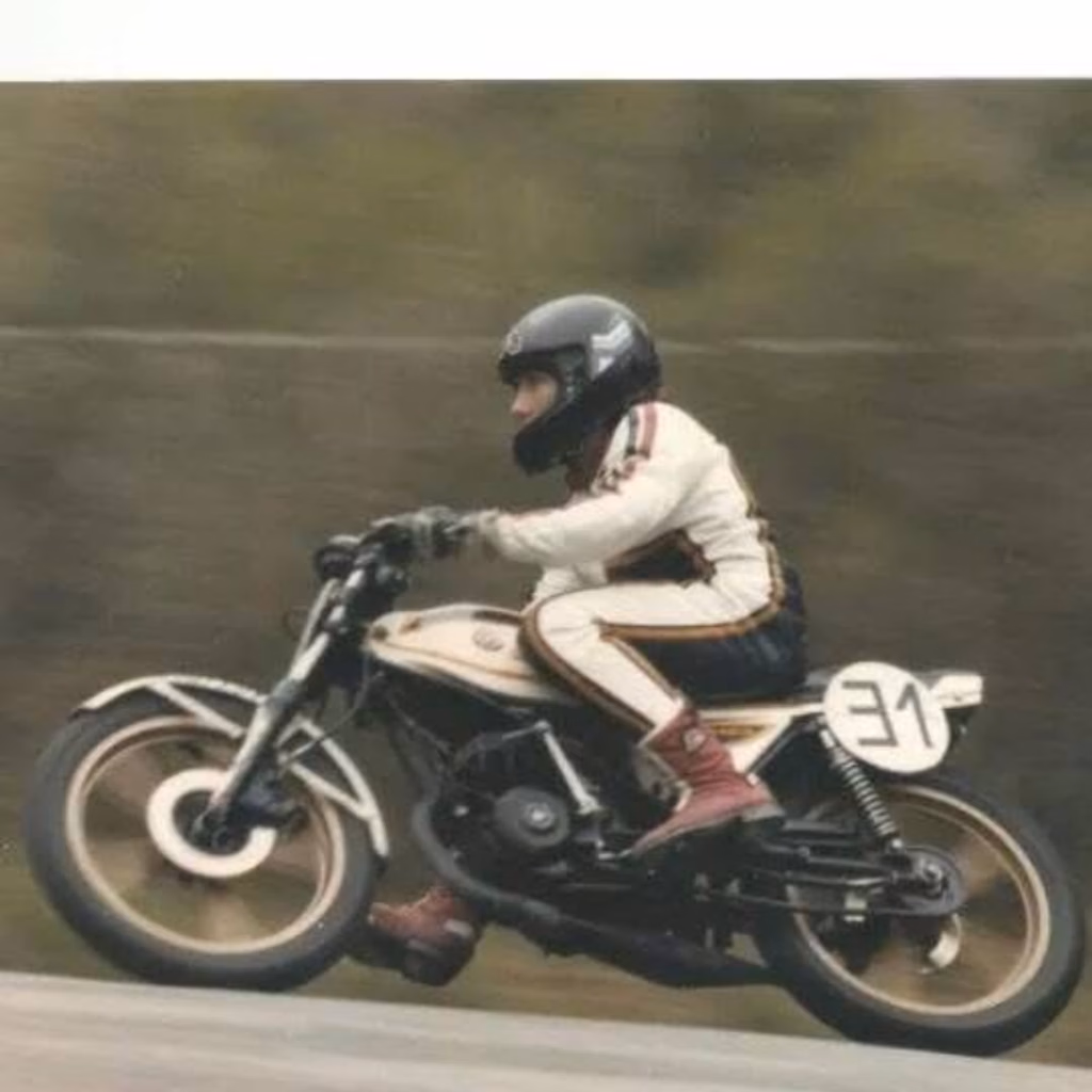 Robert amb la seva moto